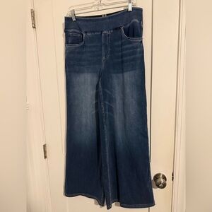 Halara Flex™ High Waisted Pockets Baggy Wide Leg Washed Casual Jeans